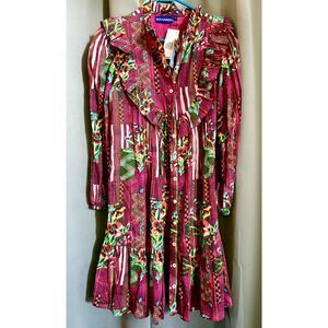 Ro's Garden Ruffle Floral Long Sleeve Dress